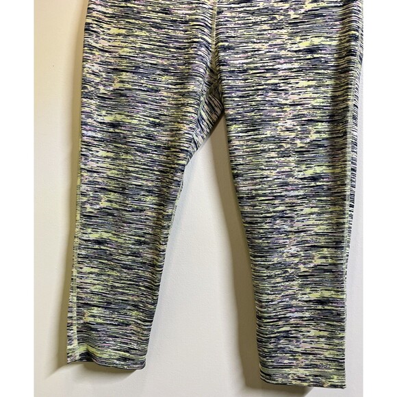 Zelos Women's Size 1X Capri Leggings Pants with Waist Pocket Green Strip… - Picture 2 of 10